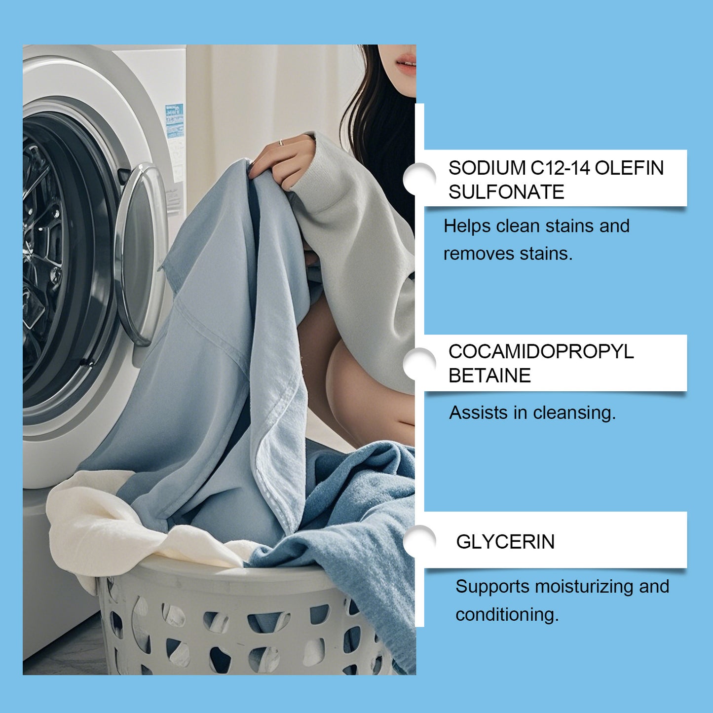 Laundry Washing Tablets for Stain Removal and Fabric Care