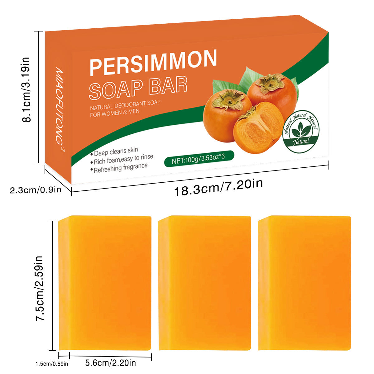 Persimmon Freshness Soap Bar